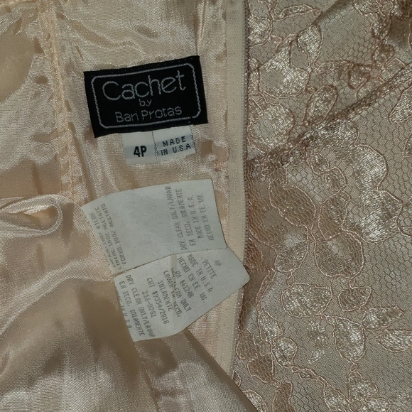 Cachet by Bari Protas lace Prom Dress 1980's - Picture 15 of 16